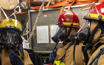 USS Preble Conducts Damage Control Drill