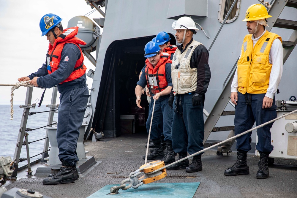 USS Preble Conducts Underway Replenishment