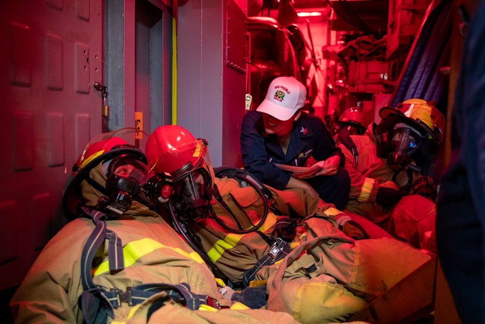 USS Preble Conducts General Quarters Drill