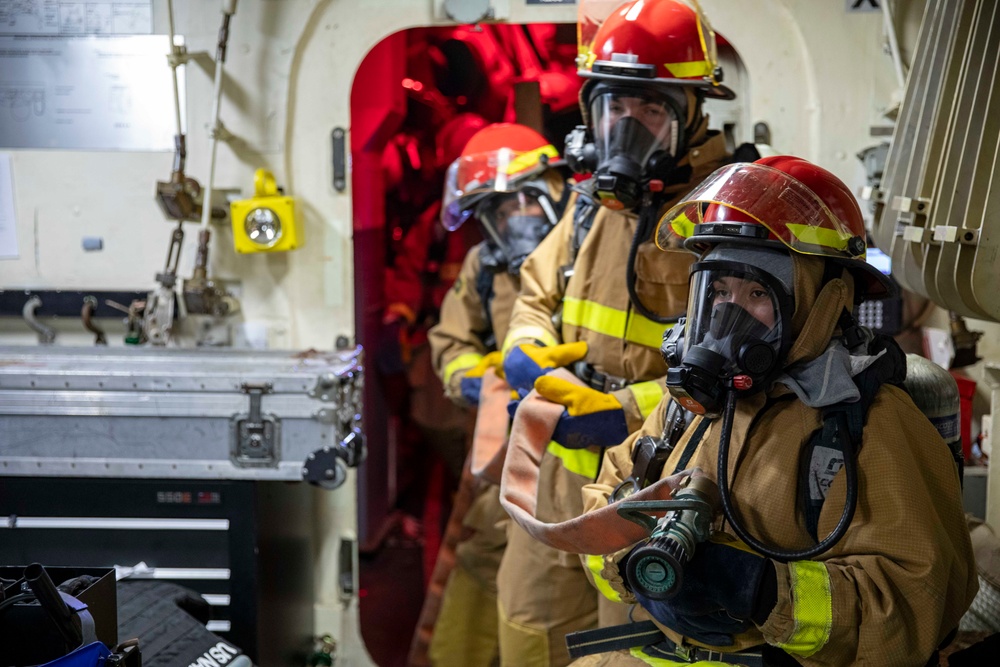 USS Preble Conducts General Quarters Drill