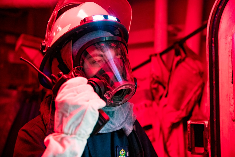 USS Preble Conducts General Quarters Drill