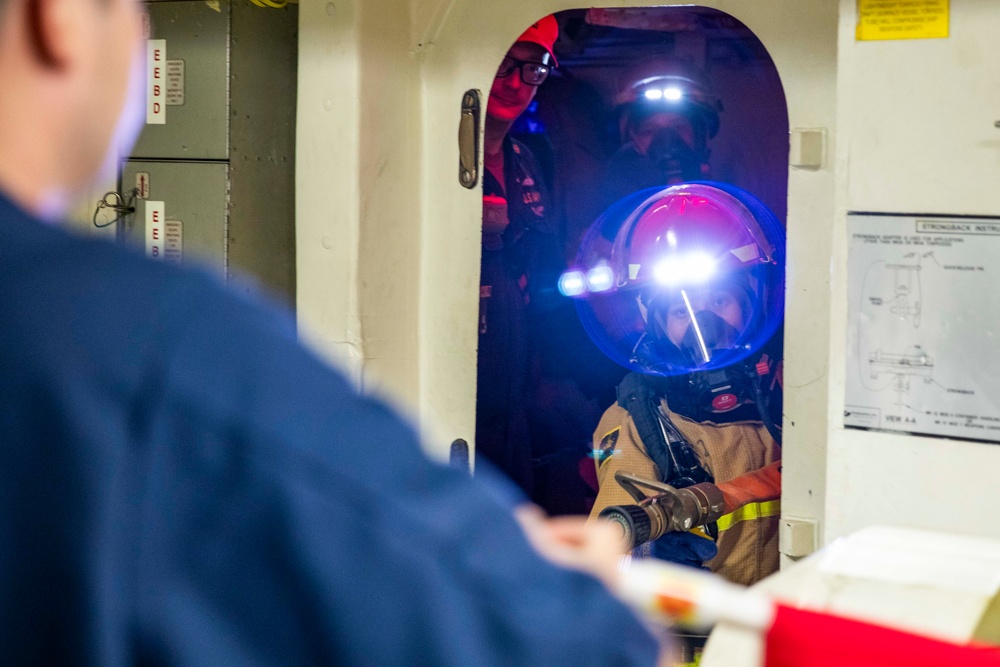 USS Preble Conducts General Quarters Drill