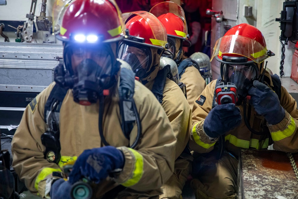 USS Preble Conducts General Quarters Drill