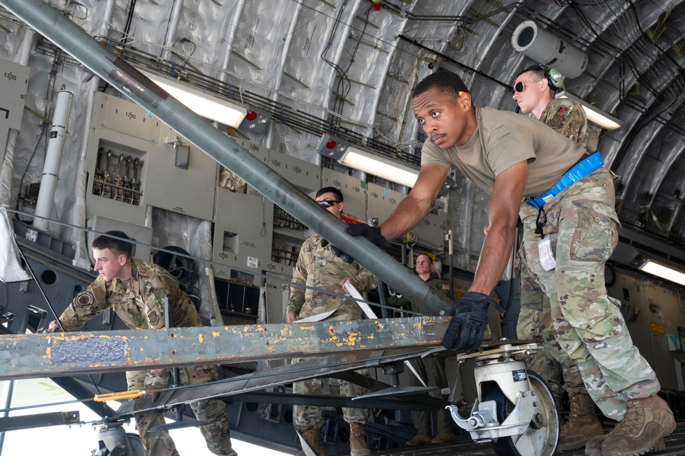 C-17s arrive at Andersen Air Force Base for Department-Level Exercise 2025
