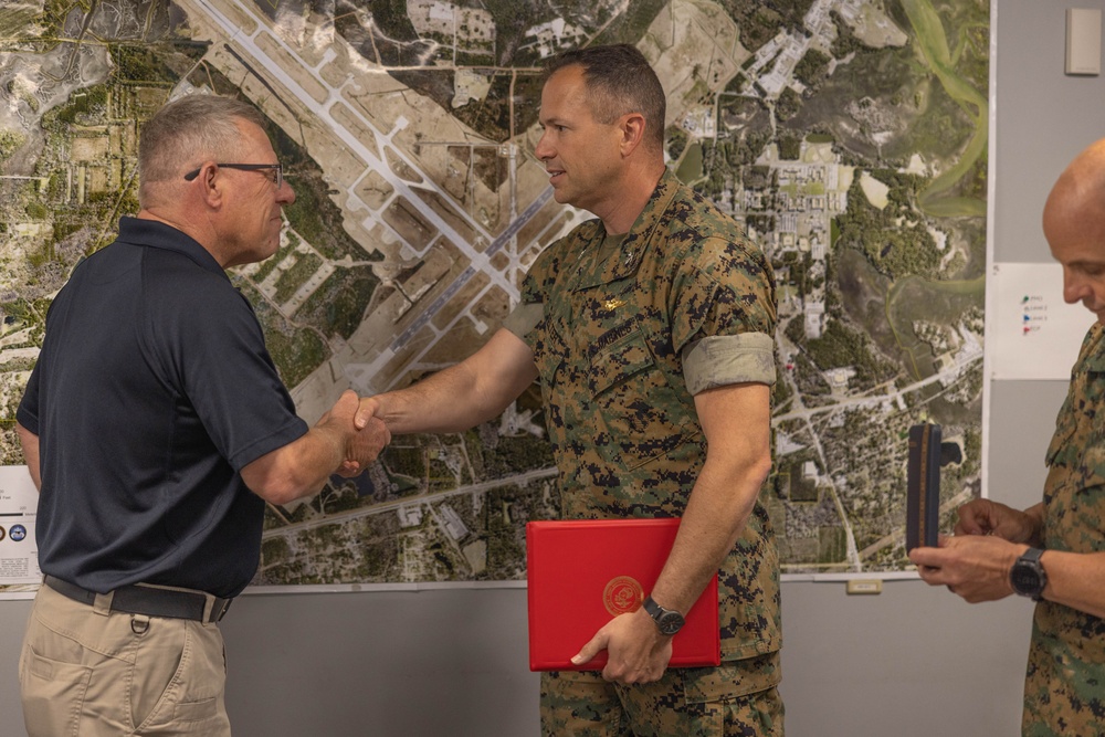 MCAS Beaufort Civilian Awards Kevin J. Strickroth, and Robin M. Corns