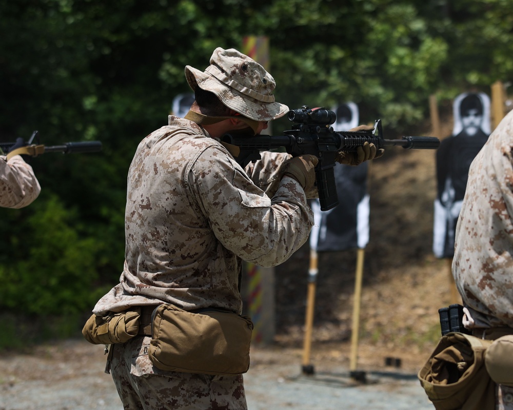 Alpha Company Marksmanship with Marine Corps Shooting Team