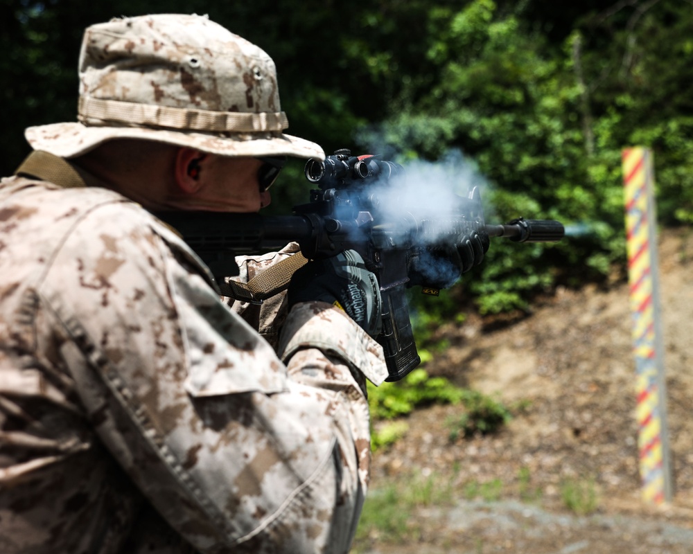 Alpha Company Marksmanship with Marine Corps Shooting Team
