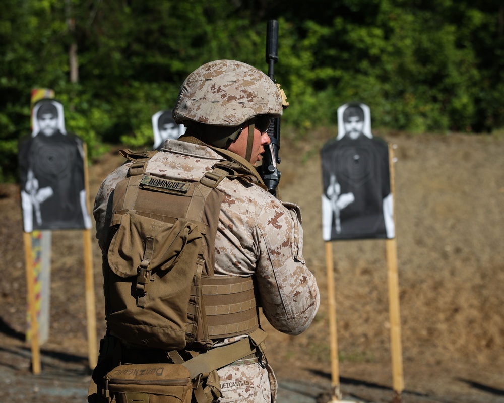 Alpha Company Marksmanship with Marine Corps Shooting Team