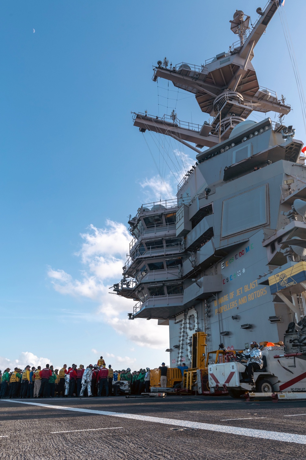 USS Gerald R. Ford (CVN 78) Conducts Firefighting Drills