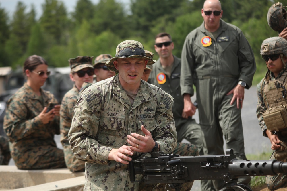U.S. Marines conduct a machine gun range at Atlantic Alliance '25 (AA25)