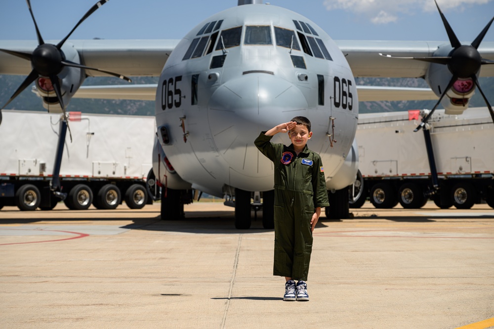 Dylan's aviation dream takes off at Hill AFB with help from Make-A-Wish Utah