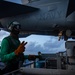 USS Gerald R. Ford (CVN 78) Conducts Night Flight Operations