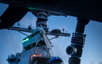 USS Gerald R. Ford (CVN 78) Conducts Night Flight Operations