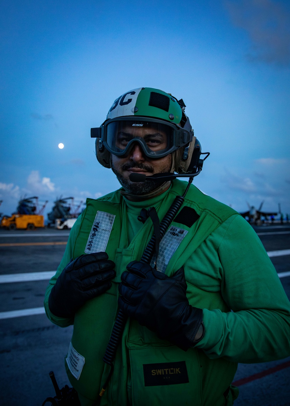USS Gerald R. Ford (CVN 78) Conducts Night Flight Operations