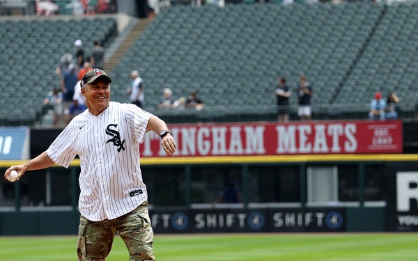 First Army takes the field at Chicago White Sox home game
