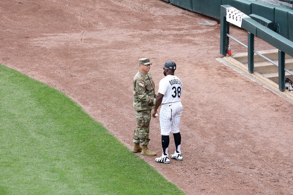 First Army takes the field at Chicago White Sox home game