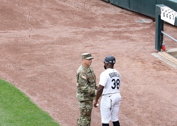 First Army takes the field at Chicago White Sox home game