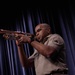 SFC Williams Plays the Trumpet on stage