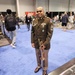 SFC Williams, Army Band Liaison, poses at recruiting event