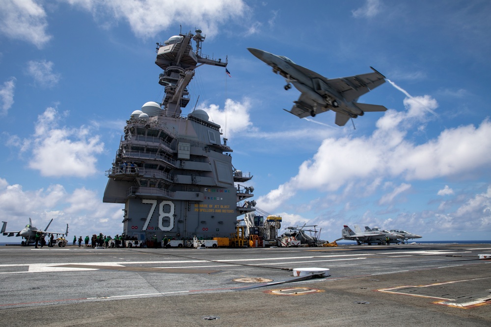 USS Gerald R. Ford (CVN 78) Conducts Flight Operations