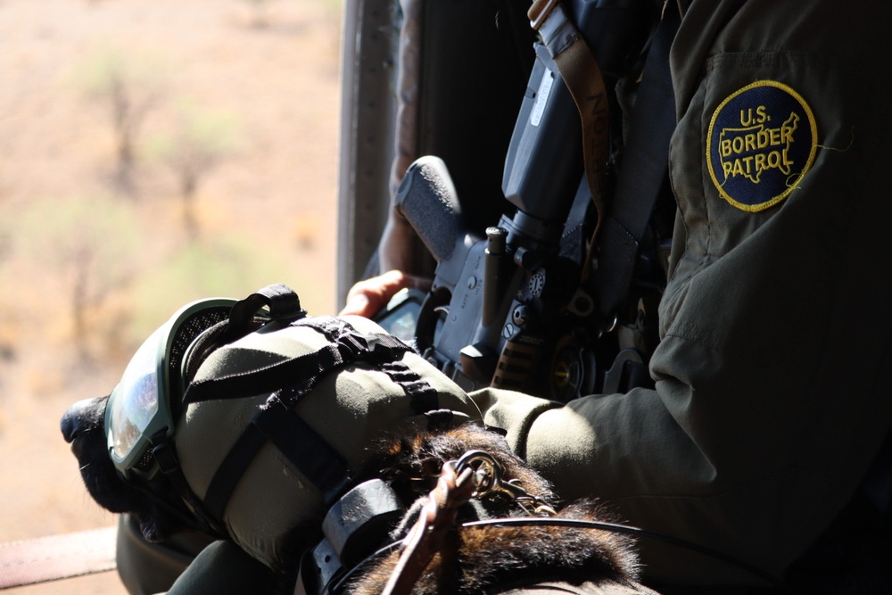 2nd Battalion, 12th Infantry Regiment conducts aerial patrol with Border Patrol