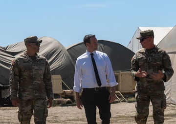 State official tours MWR facilities with California Guard Leadership