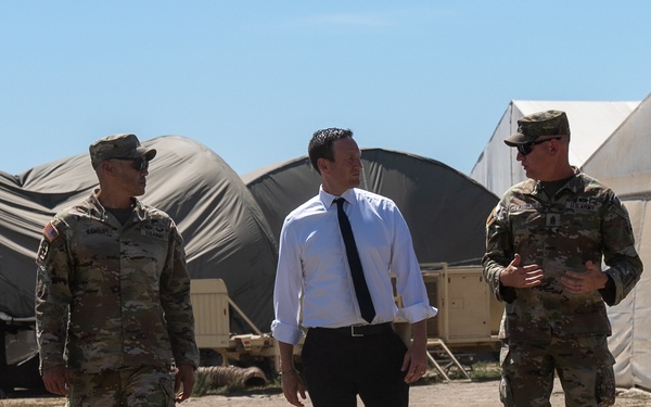 State official tours MWR facilities with California Guard Leadership