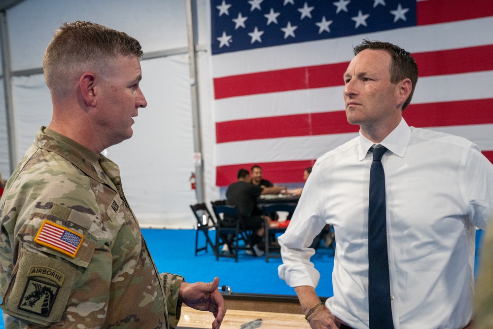 State official tours MWR facilities with California Guard Leadership