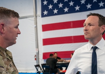 State official tours MWR facilities with California Guard Leadership