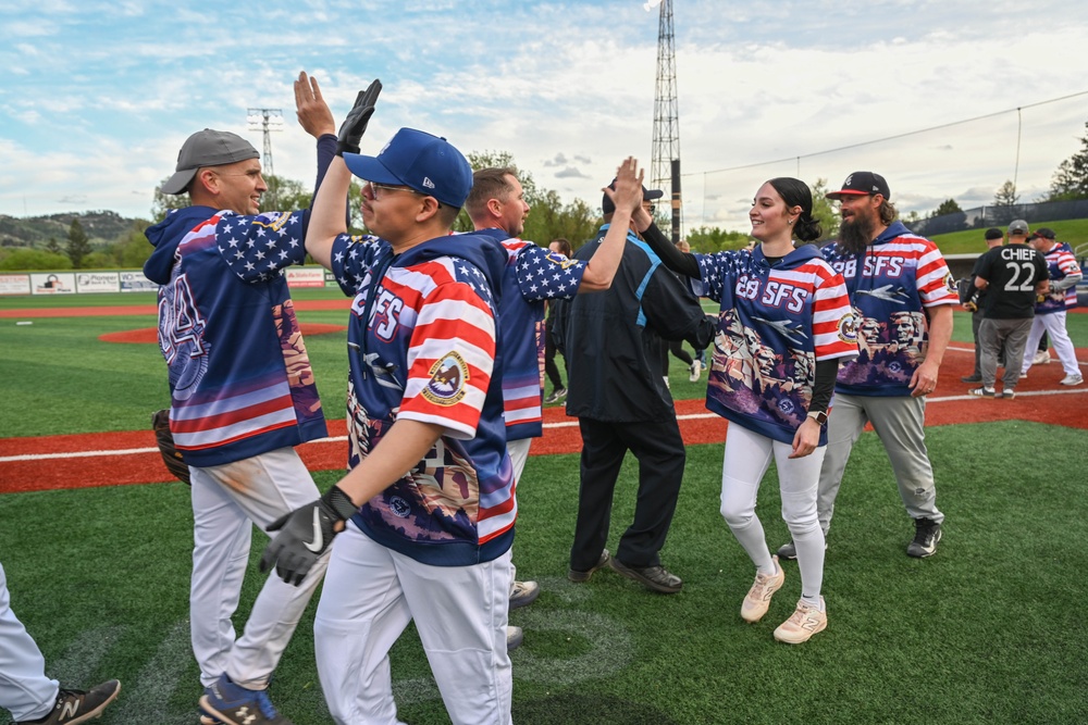 28th Security Forces Squadron hosts softball game during Police Week