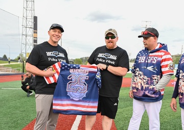 28th Security Forces Squadron hosts softball game during Police Week