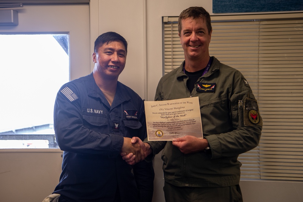 USS John C. Stennis (CVN 74) Warfighter of the Week