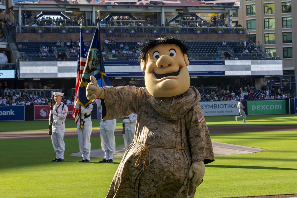Abraham Lincoln Honor Guard performs at San Diego Padres pregame ceremony