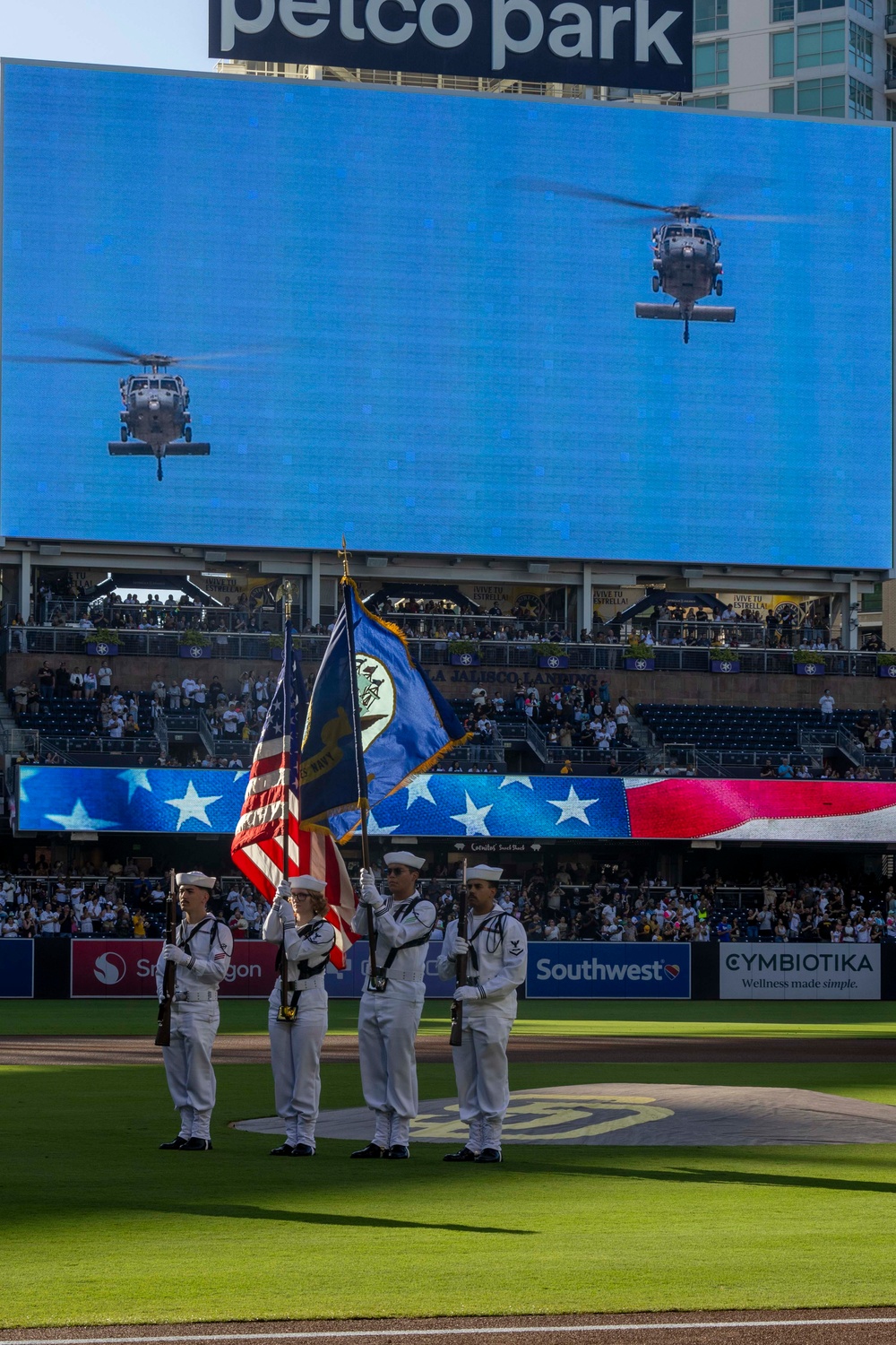 Abraham Lincoln Honor Guard performs at San Diego Padres pregame ceremony