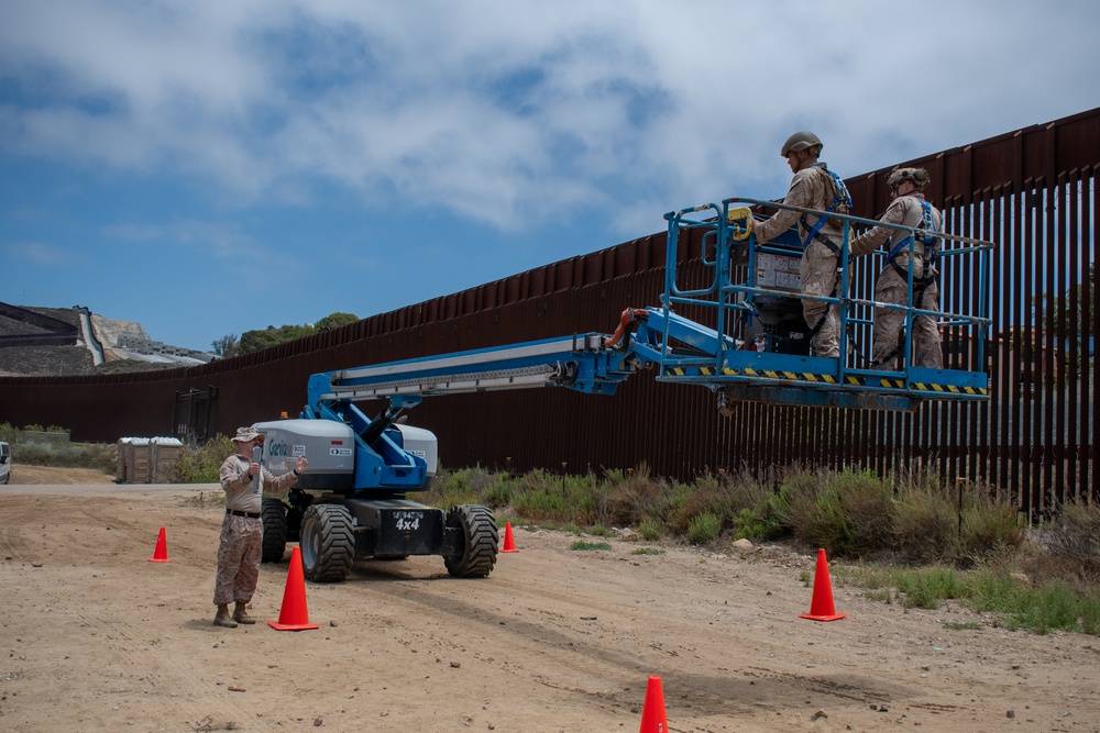 U.S. Marines receive mobile elevated work platform certification