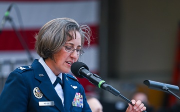 U.S. Air Force Academy band performs at Mount Rushmore