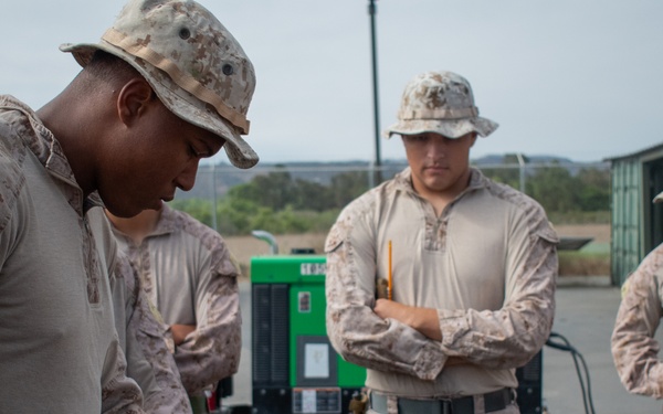 U.S. Marines train on welding operations