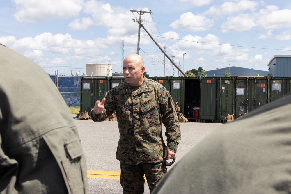 Maj. Gen. Sullivan visits Marines with MWSS-273 during Atlantic Alliance 2025