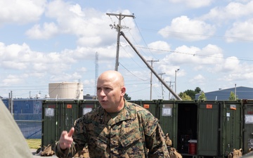 Maj. Gen. Sullivan visits Marines with MWSS-273 during Atlantic Alliance 2025