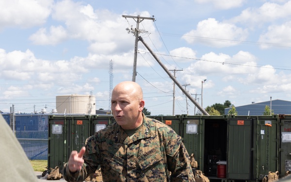 Maj. Gen. Sullivan visits Marines with MWSS-273 during Atlantic Alliance 2025