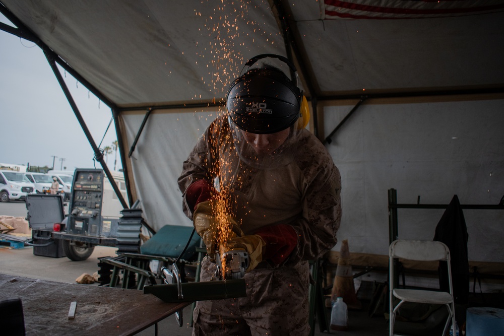 U.S. Marines begin power tool training to support southern border mission