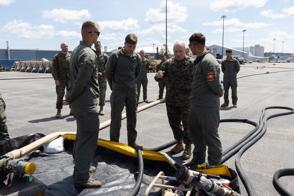 Maj. Gen. Sullivan visits Marines with MWSS-273 during Atlantic Alliance 2025