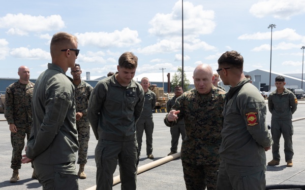 Maj. Gen. Sullivan visits Marines with MWSS-273 during Atlantic Alliance 2025