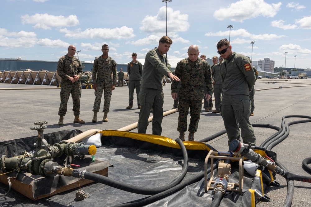 Maj. Gen. Sullivan visits Marines with MWSS-273 during Atlantic Alliance 2025