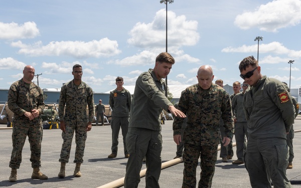 Maj. Gen. Sullivan visits Marines with MWSS-273 during Atlantic Alliance 2025