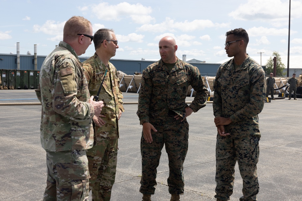 Maj. Gen. Sullivan visits Marines with MWSS-273 during Atlantic Alliance 2025
