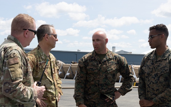 Maj. Gen. Sullivan visits Marines with MWSS-273 during Atlantic Alliance 2025