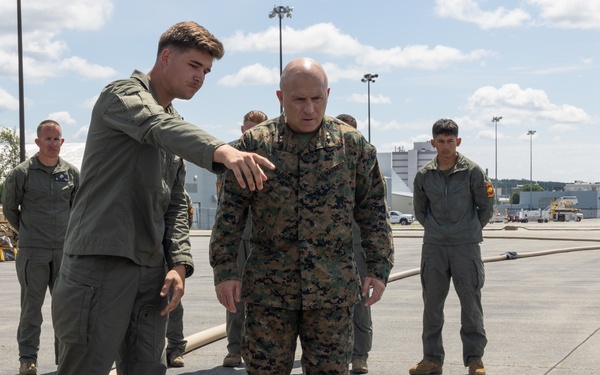 Maj. Gen. Sullivan visits Marines with MWSS-273 during Atlantic Alliance 2025