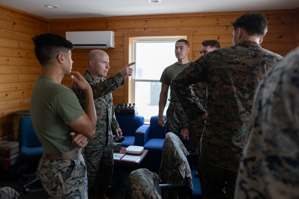 Maj. Gen. Sullivan visits Marines with MWSS-273 during Atlantic Alliance 2025