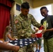 Fort Lee Funeral Honors Team Demonstrate Flag Folding to Youth
